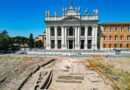 San Giovanni in Laterano, i lavori di sistemazione della nuova piazza pedonale proseguono